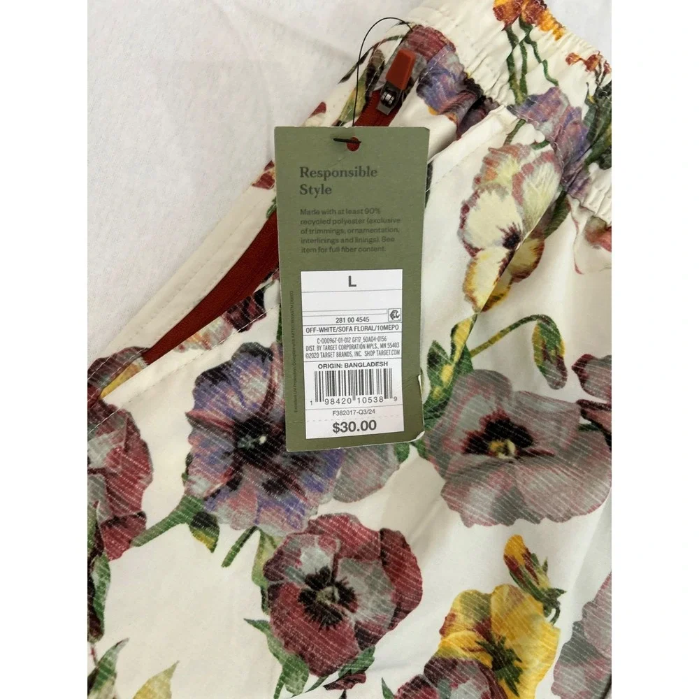 NWT Goodfellow & Co. Men's S Multi-color Floral Drawstring Swim‎ Trunks Sz L